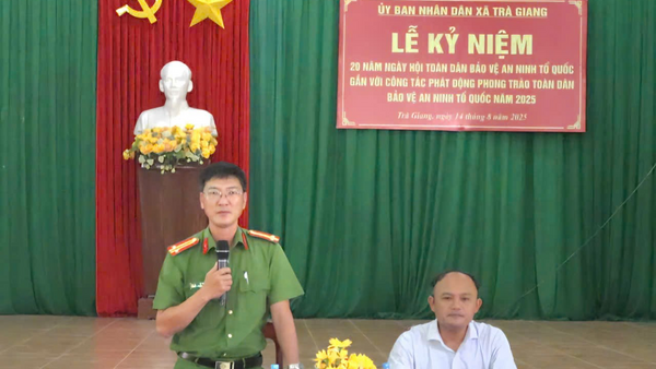 Xã Trà Giang phát động phong trào Toàn dân bảo vệ an ninh Tổ quốc năm 2025