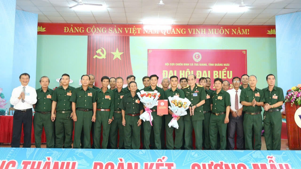 Đại hội đại biểu Hội Cựu chiến binh xã Trà Giang lần thứ VIII, nhiệm kỳ 2025–2030 thành công tốt đẹp
